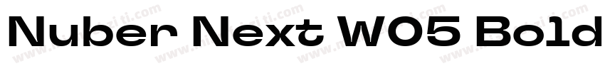 Nuber Next W05 Bold CondIt Regular字体转换